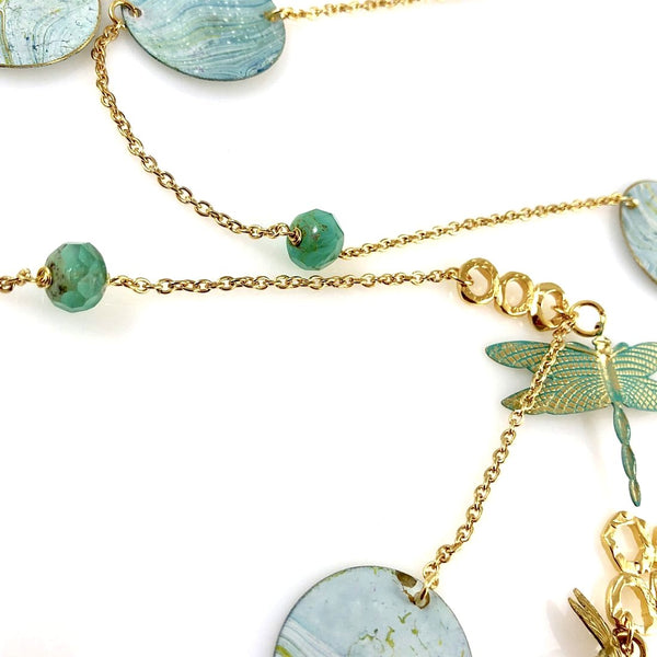 "Painted Dragonfly" Necklace