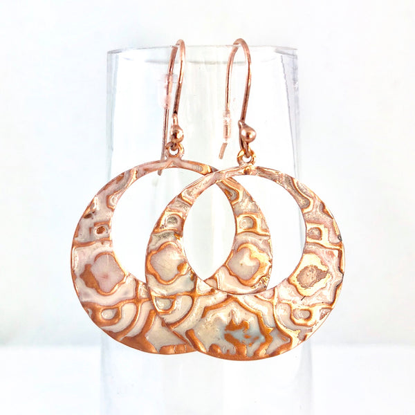 "Impressions" Eclipse Earrings (white)