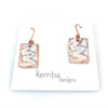 "Impressions" Wave Earrings (white)