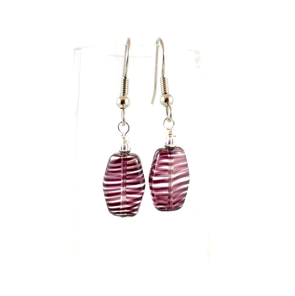 "Violet Swirl" Earrings
