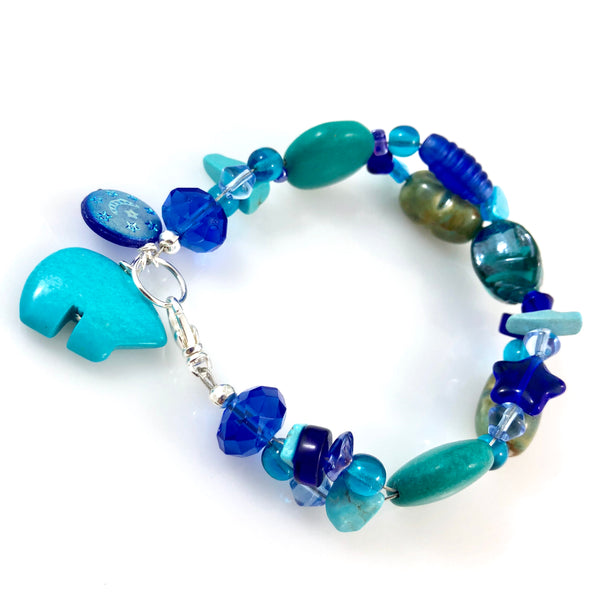 "My Beautiful Chaos" Bracelet (Blues)