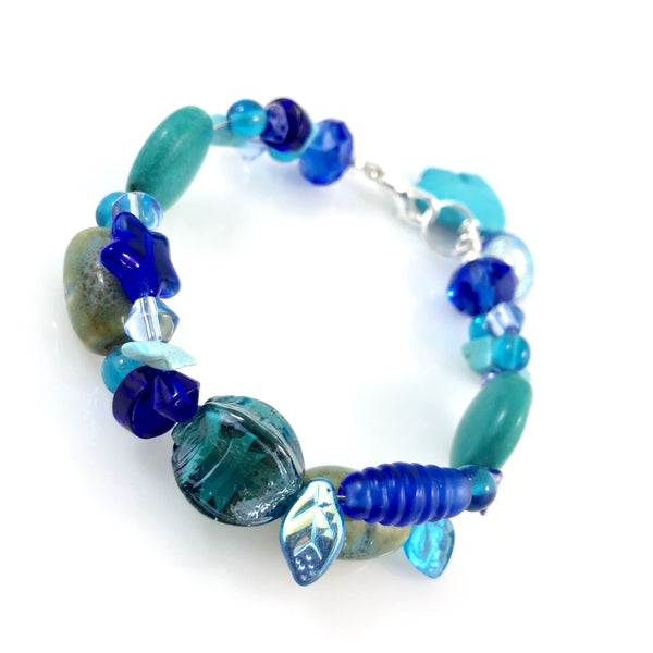"My Beautiful Chaos" Bracelet (Blues)