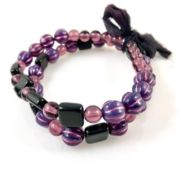 "With Thanks" Bracelet - Purple