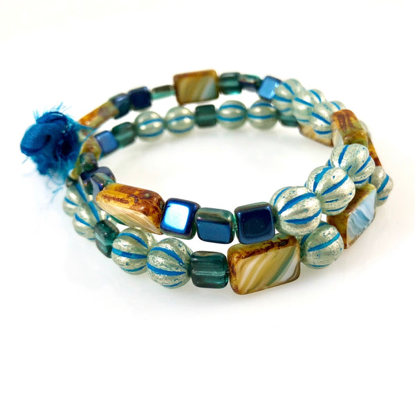 "With Thanks" Bracelet - Blue