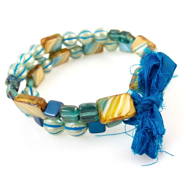 "With Thanks" Bracelet - Blue