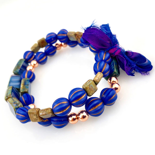"With Thanks" Bracelet - Indigo