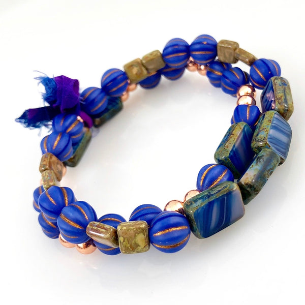 "With Thanks" Bracelet - Indigo