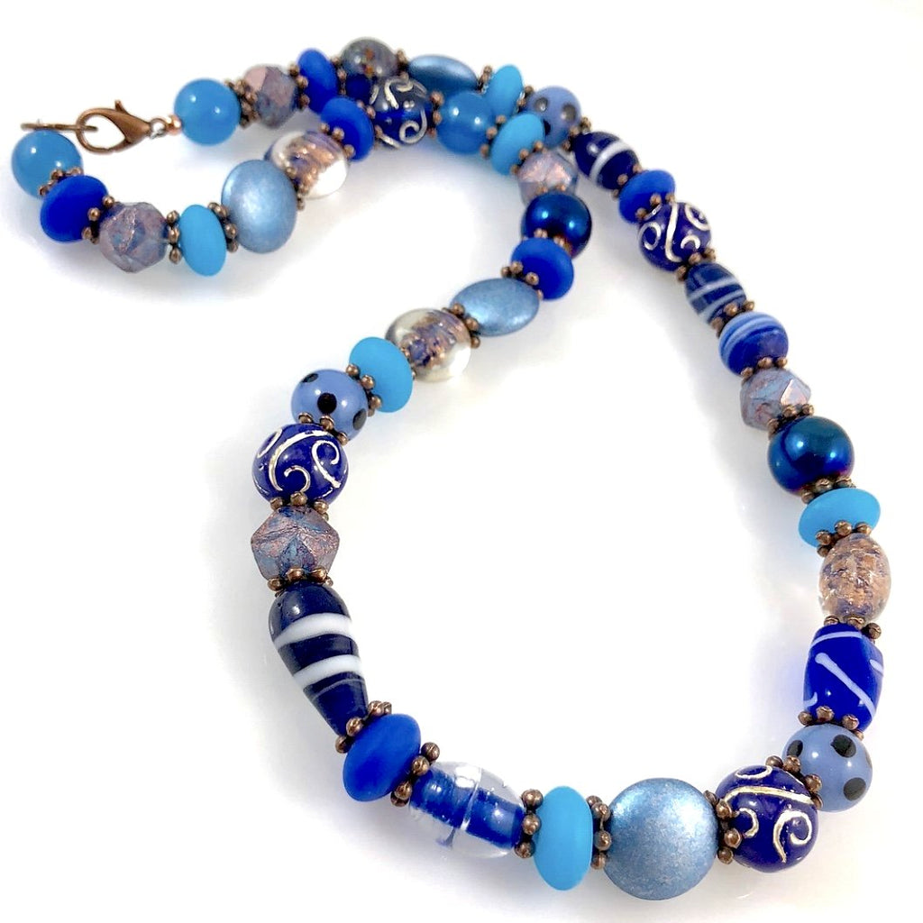"My Beautiful Chaos" Necklace (The Blues)