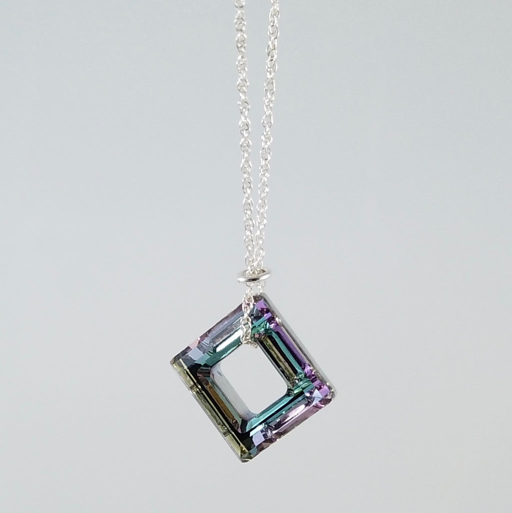 "Twinkle" Pastel Square Necklace