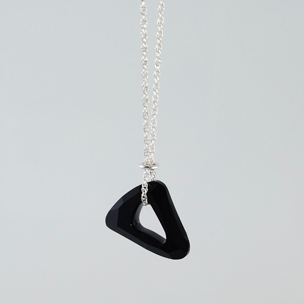 "Twinkle" Black Triangle Necklace
