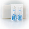 "Crystal Rain" (Light Blue) Earrings