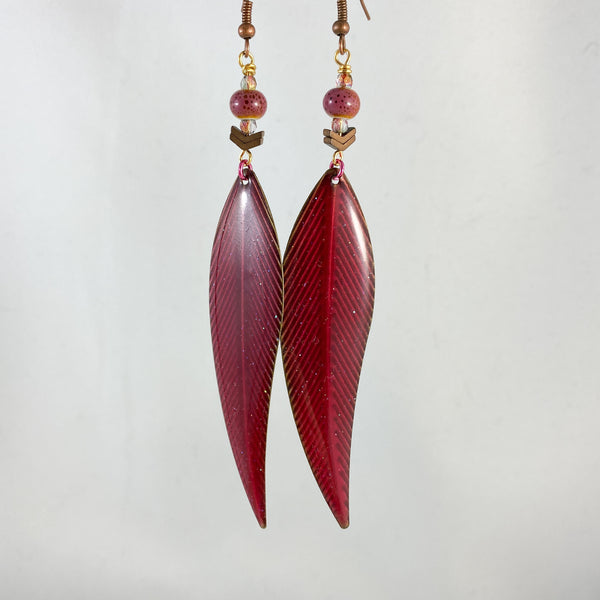 “Ruffled Feathers” Earrings